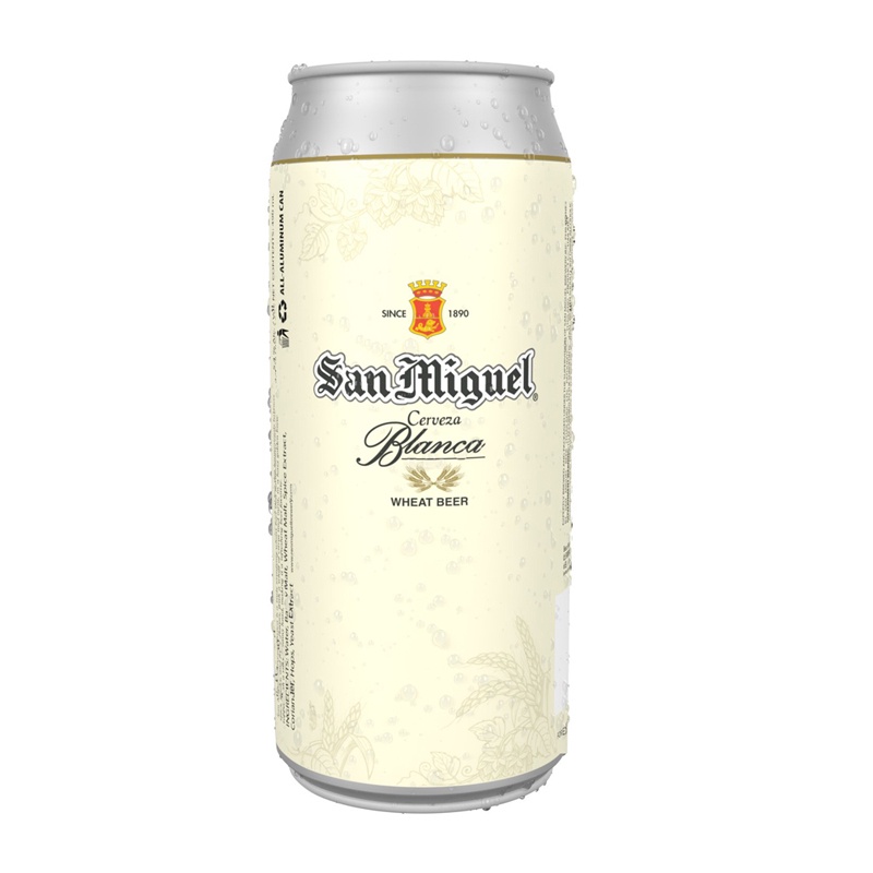 [MUA TẠI ĐÀ NẴNG - FREE SHIP] Bia San Miguel Cerveza Blanca 5,4% – Lon 3300ml – Thùng 24 lon