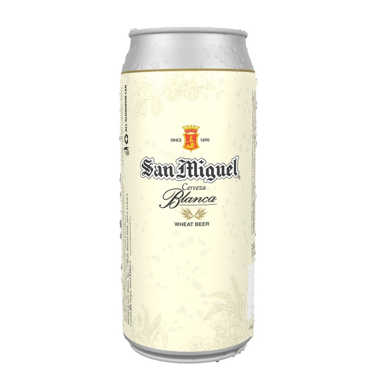 Bia San Miguel Cerveza Blanca 5,4% – Lon 3300ml – Thùng 24 lon