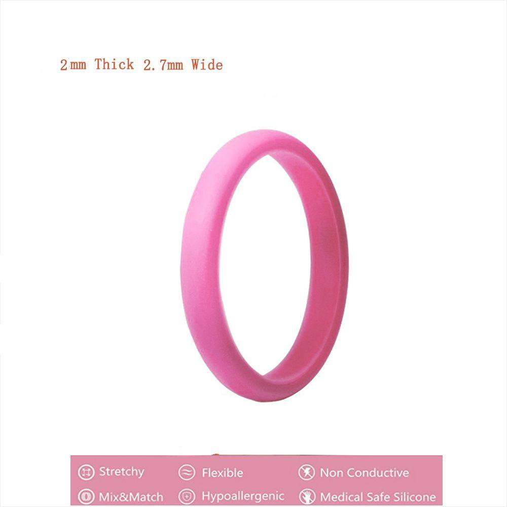Nhẫn Silicone Mỏng Dạng Xoắn Cho Nữ