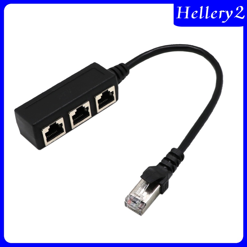 [HELLERY2] RJ45 1 to 3 Ethernet LAN Network Splitter 3 Way Extender Adapter Connector