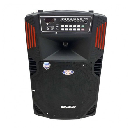 Loa kéo karaoke Ronamax F18, loa bluetooth Bass 5 tấc âm thanh công suất lớn + Tặng kèm 2 micro hát karaoke cực hay