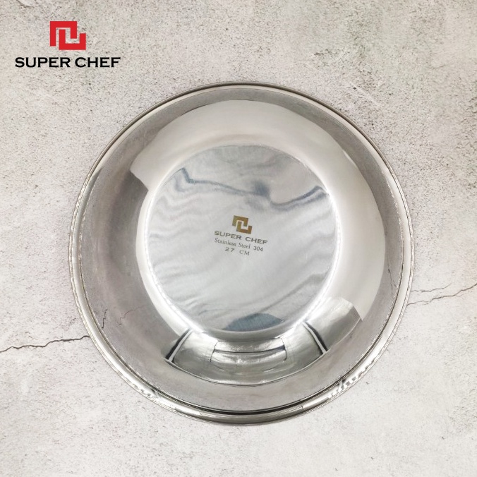 Thau Inox 304 Dày Thành Cao Super Chef Siêu Bền, Sáng Bóng