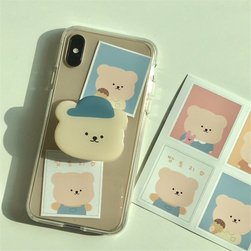 Cute Bear Waterproof Stickers Notebook Tablet Suitcase Phone Case  Student Hand Account Material