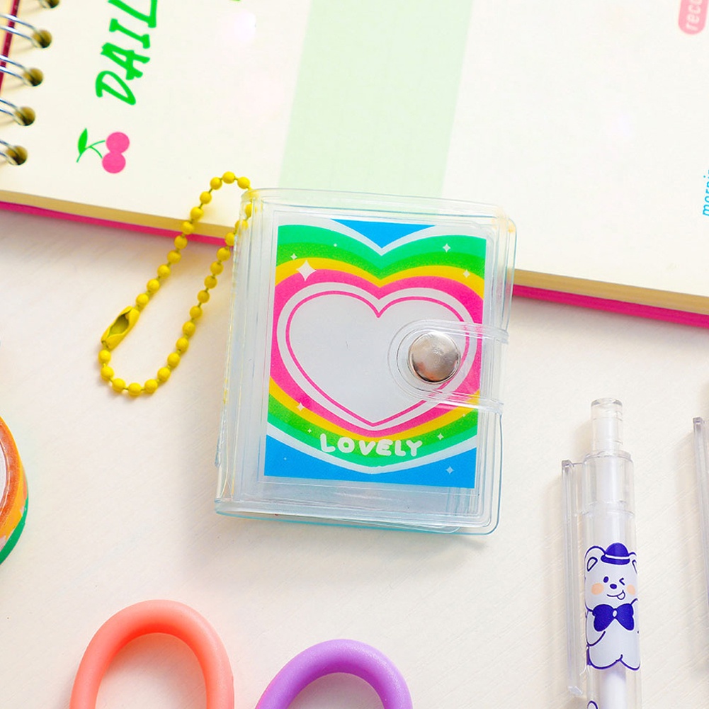 Cuốn Album Ảnh 2 Inch Trong Suốt Kèm Móc Khóa Dễ Thương