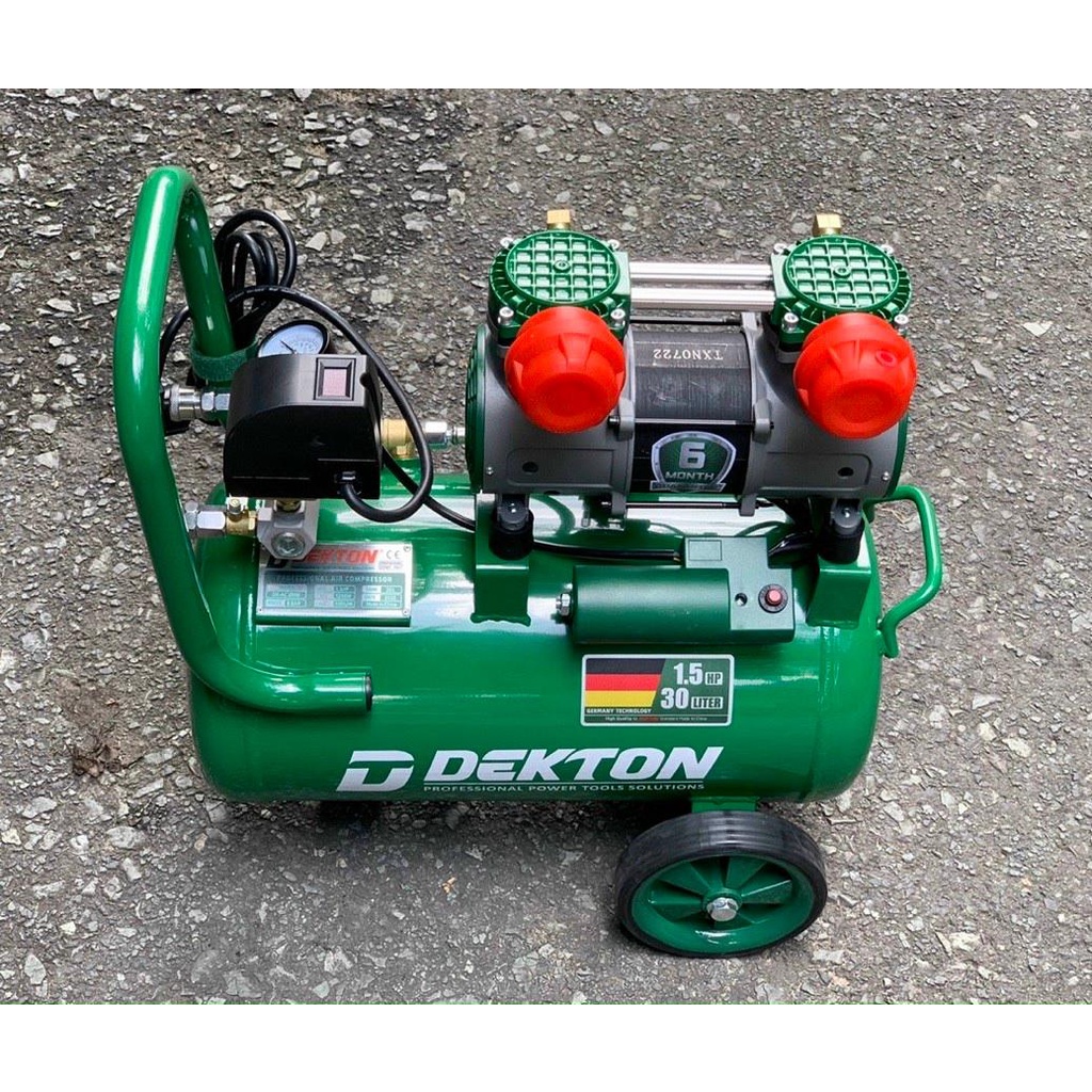 Máy nén khí không dầu 25L DEKTON DK-AC2930, công suất 1,5HP, mẫu mới