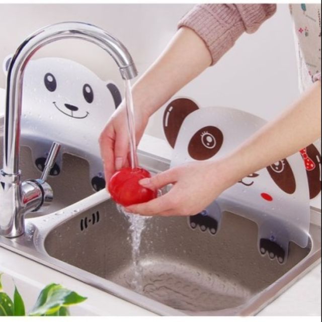 Gấu Panda chắn nước văng bồn rửa chén