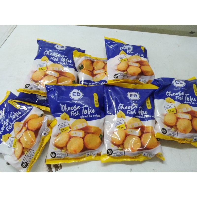 Đậu Hũ Phô Mai EB Malaysia, Viên Thả Lẩu, Tàu Hũ Đậu Phụ Phô Mai 500g, Đậu Hũ Cá Phô Mai- Giao Hàng HN