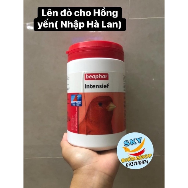 Bột lên màu đỏ cho chim  hủ nhỏ