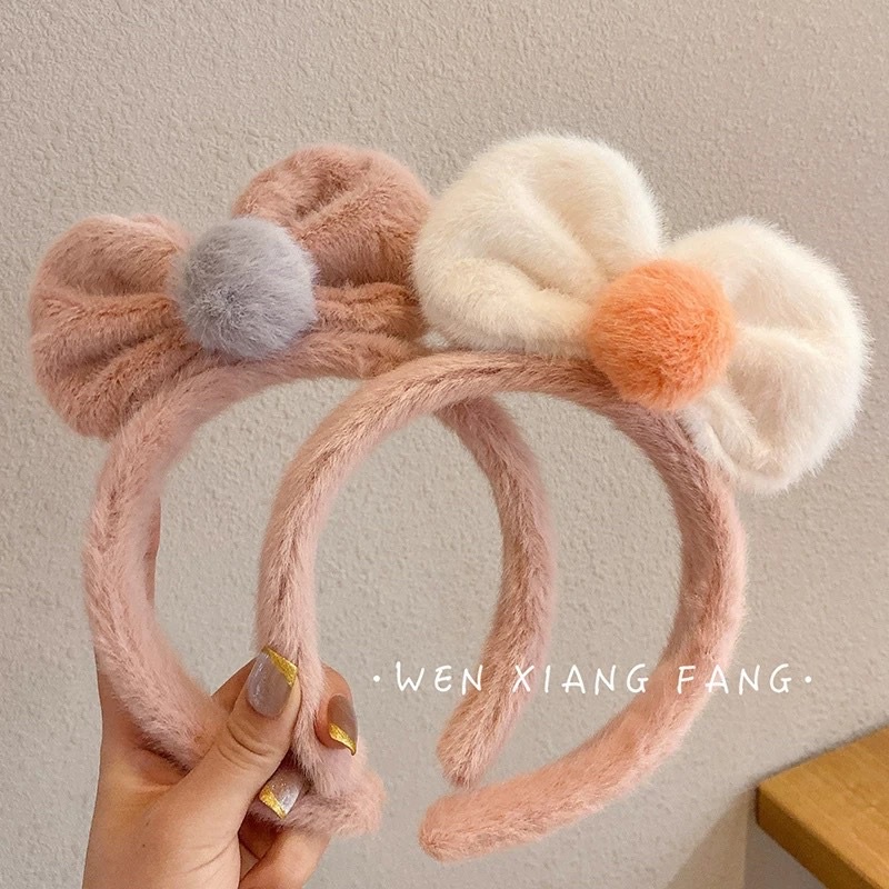 Bờm tóc sừng tuần lộc dễ thương hình nơ lông mịn màng cute dễ thương dành cho nữ