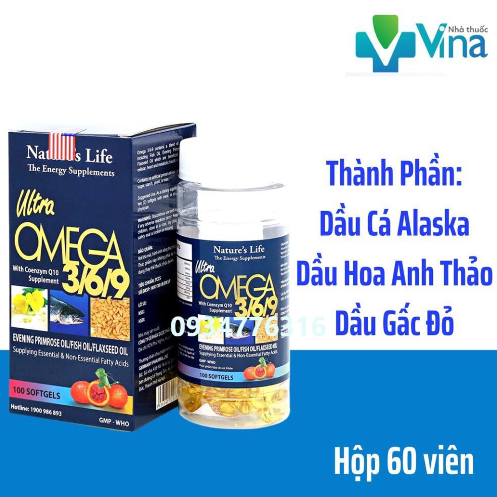 ✅ Viên Dầu Cá OMEGA 369 -  Tăng Cường Trí Não,Làm Giảm Mỏi Mắt, Khô Mắt-Hộp 100 viên