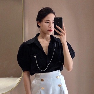 Chain Shirt - Áo sơmi chi tiết xích kim loại
