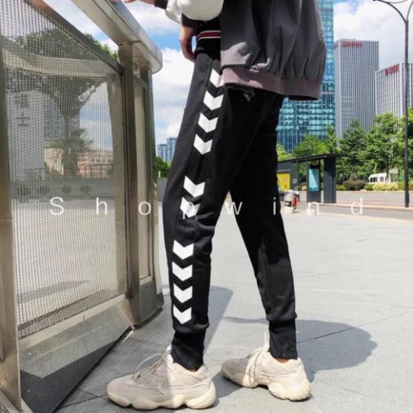 Quần jogger Nỉ unisex Nỉ Mũi Tên nam nữ phong cách trẻ trung năng động