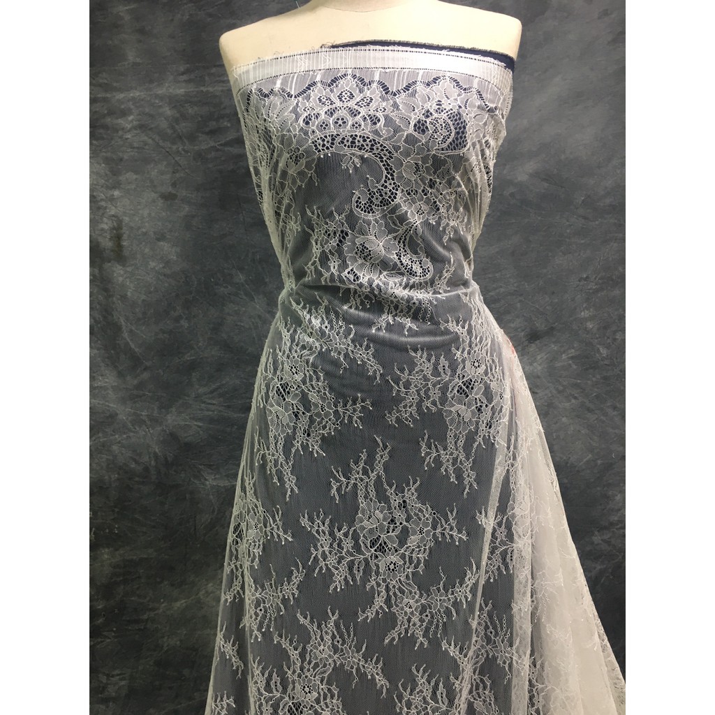 1m Ren thời trang cao cấp RMM161033 khổ 1,5m  Ren váy cưới, váy đầm thời trang