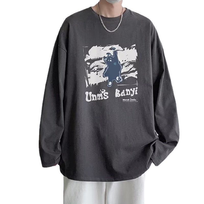 Áo Thun Dáng Rộng In Họa Tiết Hoạt Hình Phong Cách Hip Hop Nhật Bản Thời Trang Cho Nam Và Nữ size M-5XL
