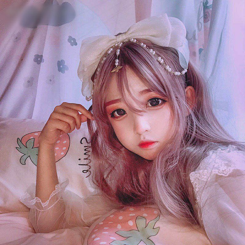 Băng Đô Nơ Voan Lolita Đính Ngọc