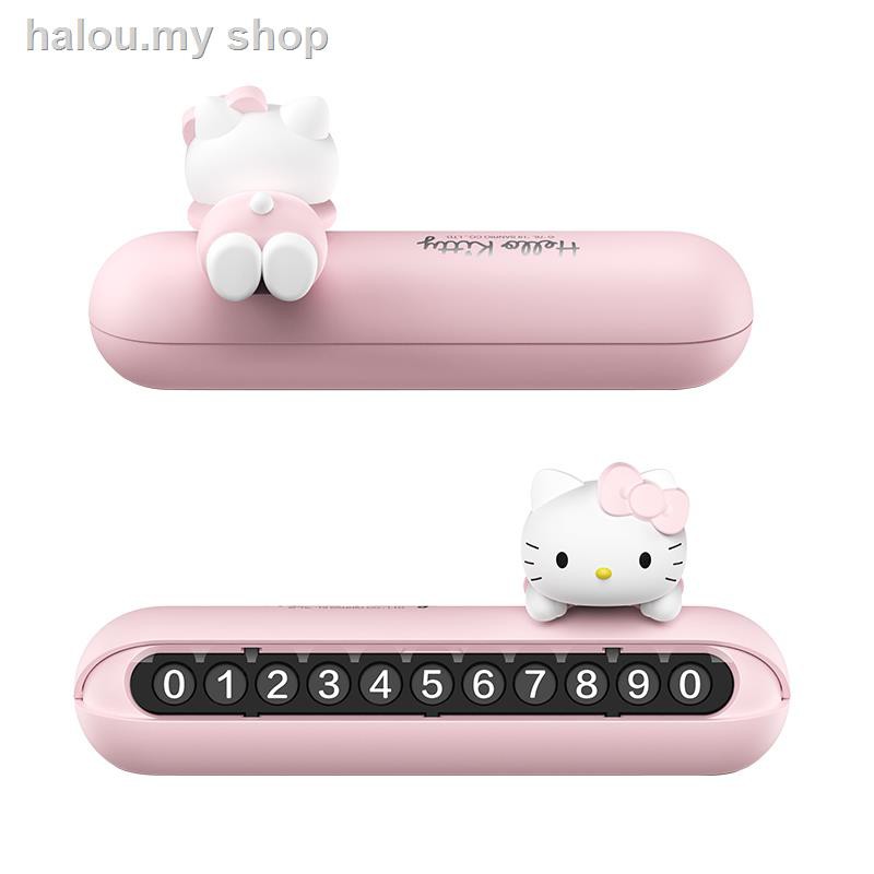 Bảng Số Điện Thoại Đỗ Xe Hơi Tạm Thời Hình Hello Kitty 3d Sáng Tạo