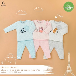 (Moon) Bộ dài tay cho bé trai/ bé gái