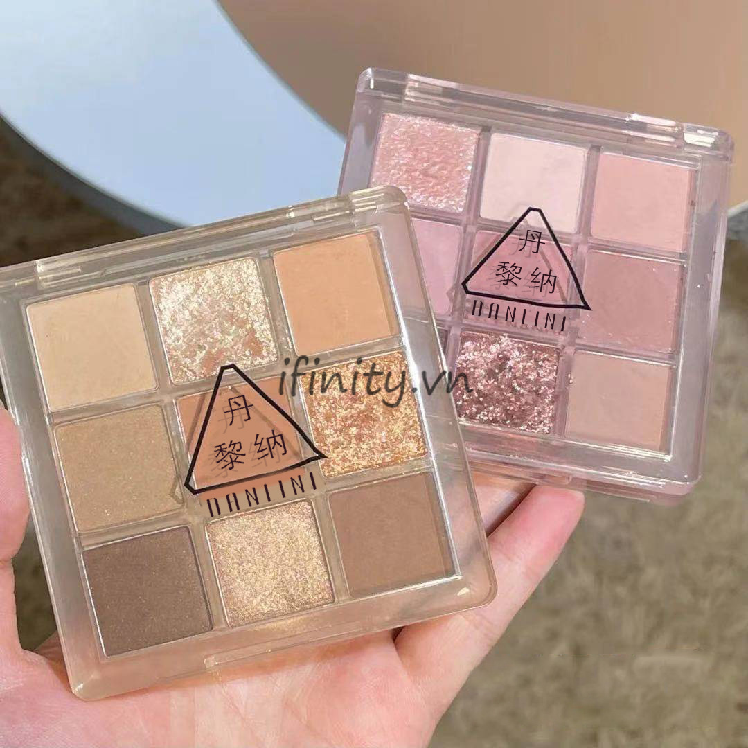 [Hàng mới về] Bảng phấn mắt Danlini 9 màu có nhũ lấp lánh hợp thời trang | BigBuy360 - bigbuy360.vn