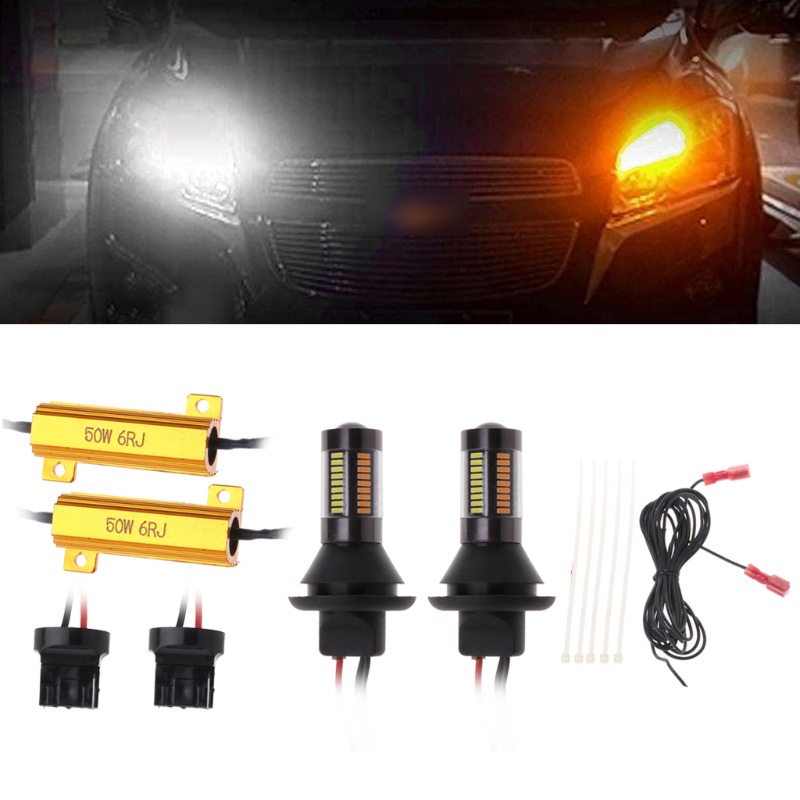Set 2 Đèn Xi Nhan 7440 3014 66LED Dành Cho Xe Mô Tô