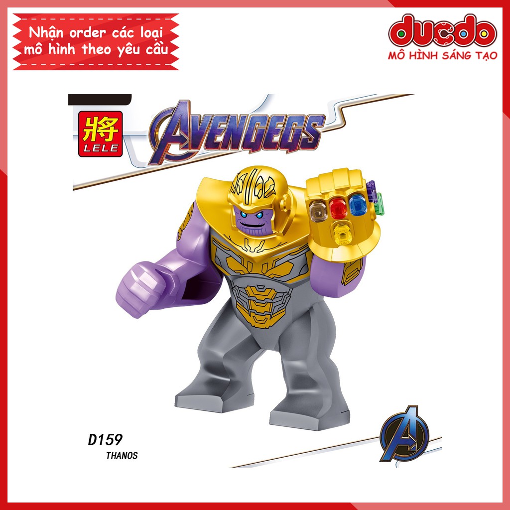 Minifigures các nhân vật End Game full vũ khí - Đồ chơi Lắp ghép Xếp hình Mô hình Mini Iron Man EndGame LeLe D157 - 164