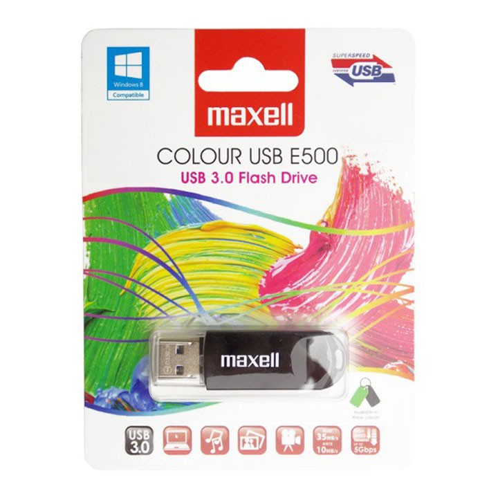 COMBO 5 USB MAXELL E500 3.0 32GB.