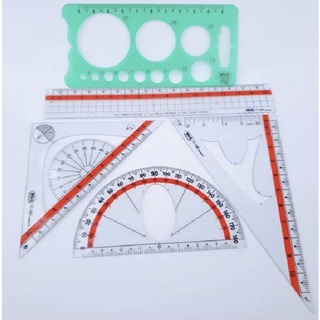 Bộ Thước Kẻ đa năng 5 cây WinQ ( nhựa dẻo)