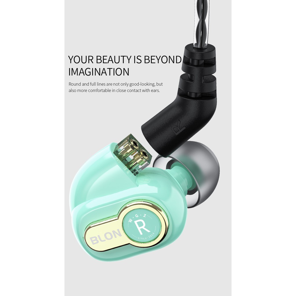 Tai Nghe Nhét Tai Blon Bl-05S Bl05S 3rd 10mm Hifi Với Giắc 3.5mm Mạ Vàng