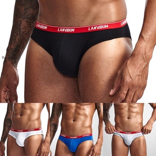 STYLEF-~Mens Briefs Underwear For Men Bulge Pouch Panties Contrasting Colors Low Rise-