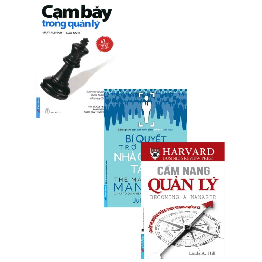 Sách - Combo Cạm Bẫy Trong Quản Lý + Bí Quyết Trở Thành Nhà Quản Lý Tài Ba + Cẩm Nang Quản Lý (Bộ 3 Cuốn)