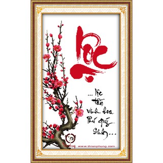 Tranh đính đá 5d toàn bộ tranh chữ Lộc tự đính đá