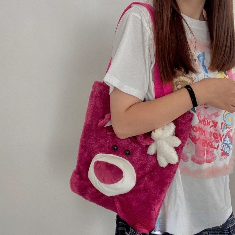 Disney Lotso toy story một vai cô gái túi xách túi zipper túi môi trường túi xách