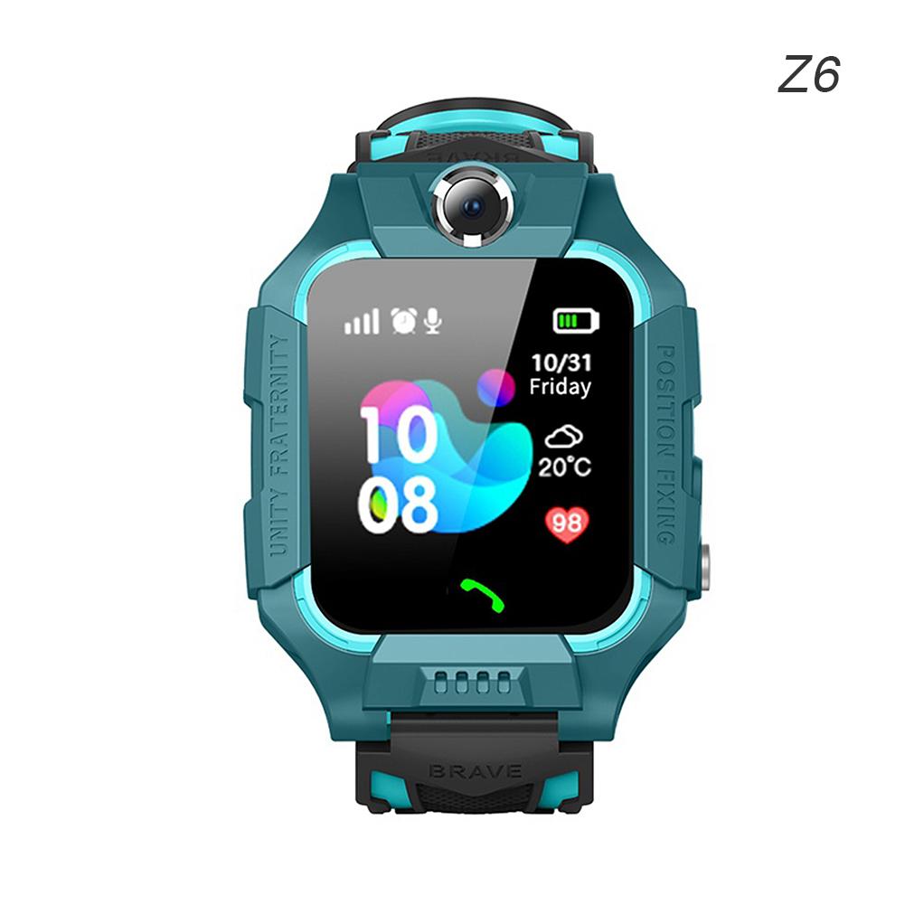 Đồng hồ thông minh trẻ em Z6 Thẻ SIM GPS Tracker SOS Đồng hồ thông minh chống thất lạc cho iOS Android PK Q12 Q50