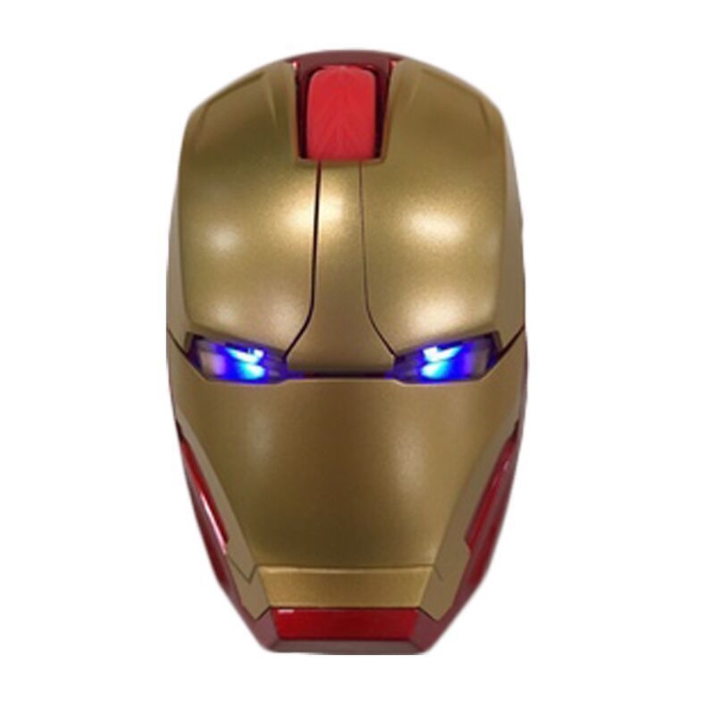 Chuột Iron Man Không Dây Cực Ngầu Chuột Quang Bấm Máy Tính Di Động Tiện Dụng 2.4G Bộ Thu Usb Cho Máy Vi Tính Máy Tính Xách Tay Mac Book