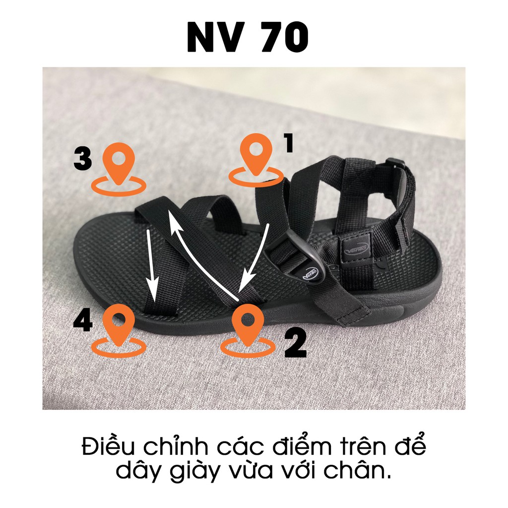 Giày Sandal Nam Vento NV 70 Quai ngang Classic