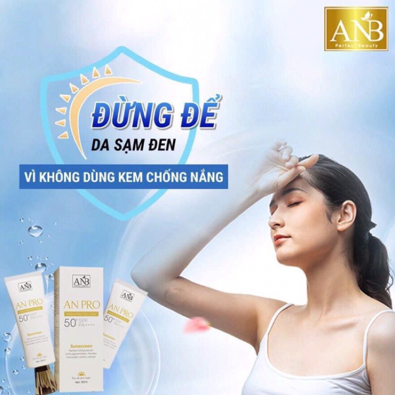 [Chính hãng] KEM CHỐNG NẮNG ANPRO công nghệ nano, lên tông nhanh, chỉ số CN50+ SPF++++