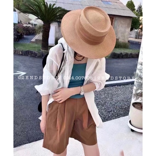 2END Áo khoác sơ mi có mũ phong cách Hàn