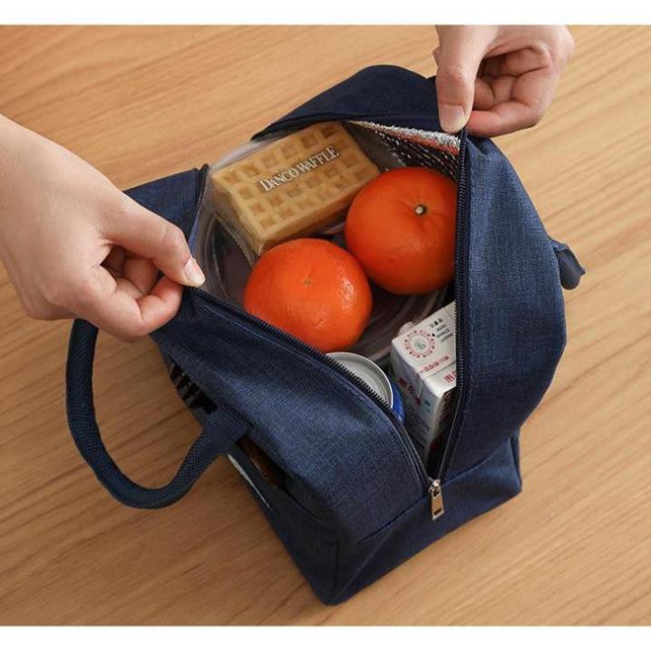 Túi đựng cơm thiết kế Hàn Quốc - Lunch Bag Có lớp bạc giữ nhiệt dễ vệ sinh