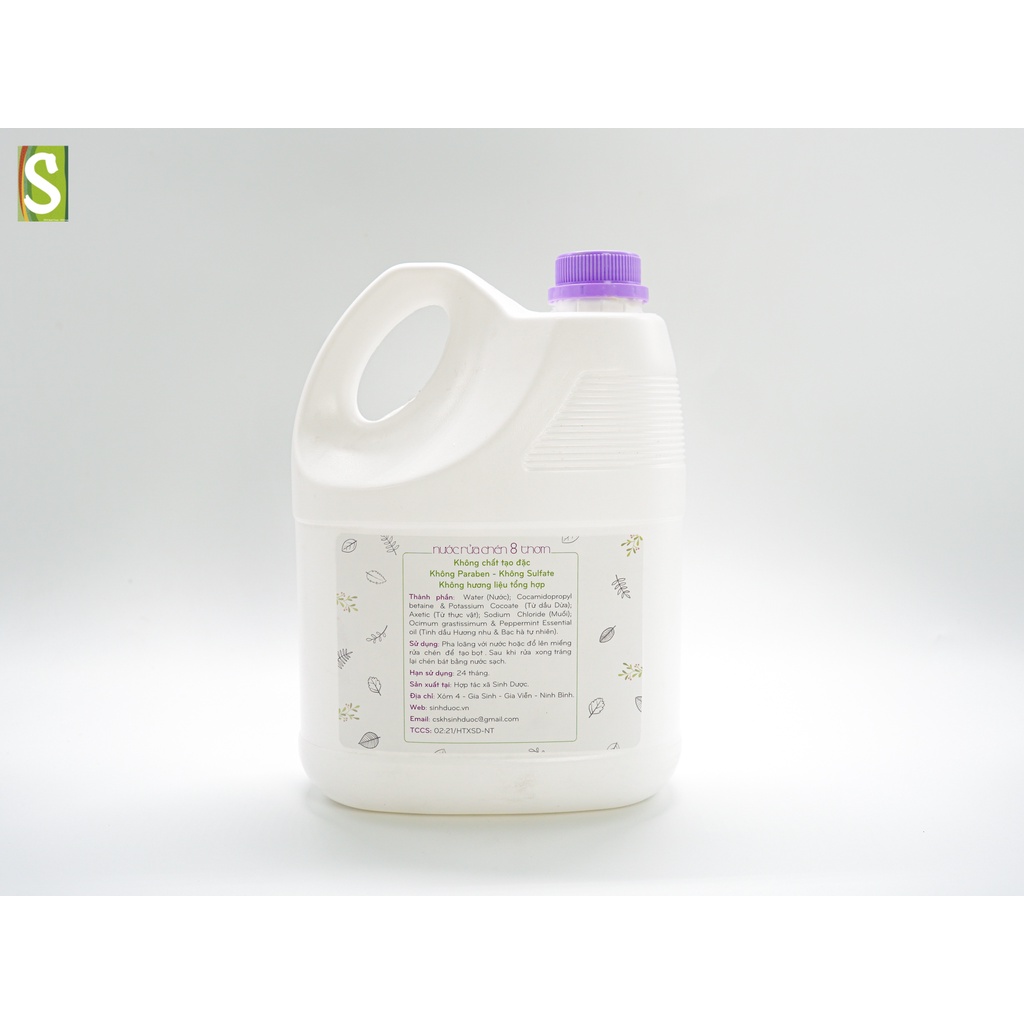 Nước Rửa Chén 8 Thơm HTX Sinh Dược 3L8
