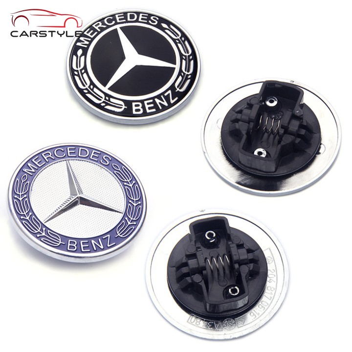 Logo nắp capo đầu xe ô tô Mercedes W204 BENZ GLC CLA C200 C300 C260 C43 C63 W205 W212 W213