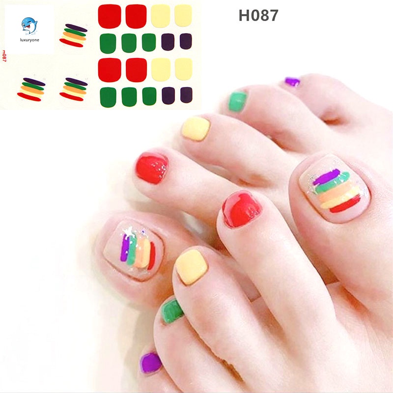 Tờ nhãn dán móng chân chống nước hợp thời trang cho nữ