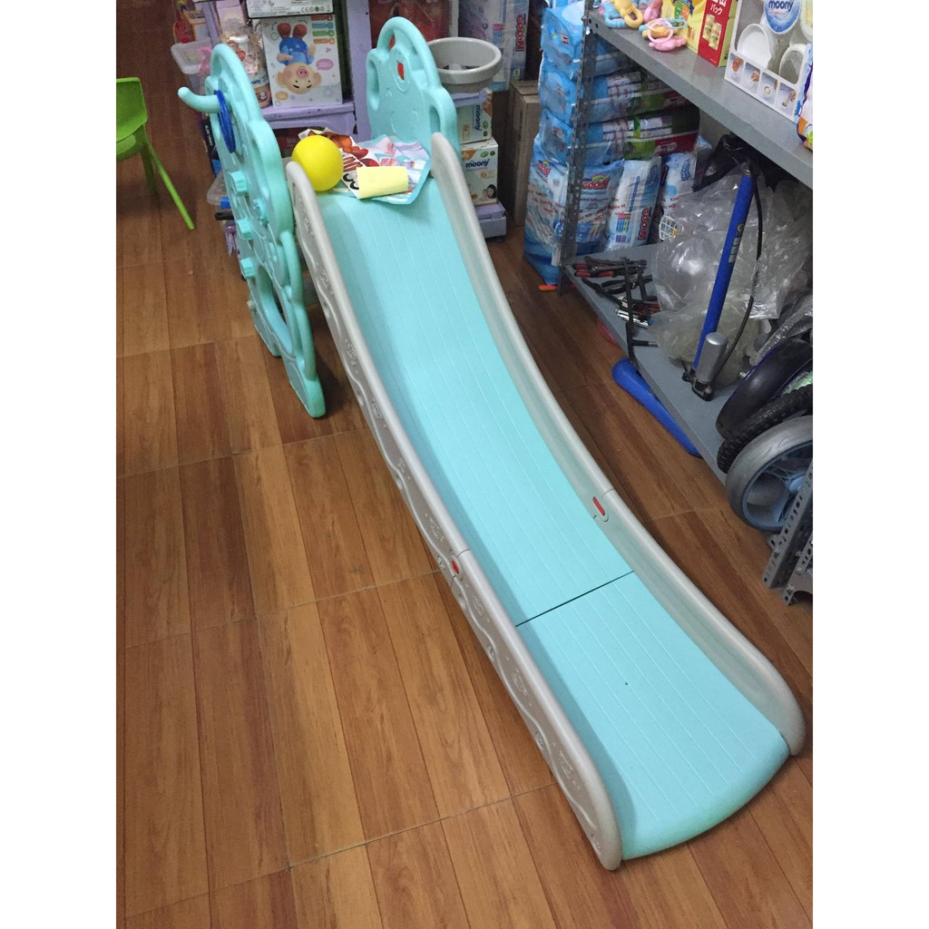 Cầu Trượt Đơn Mẫu Mới Chất Nhựa Cao Cấp Máng Trượt Dài 1,7m