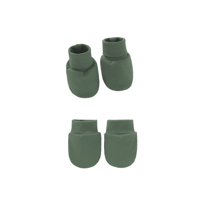 Set găng tay + đôi bao chân và nón cotton mềm mại cho bé sơ sinh 18-24 tháng