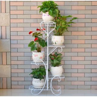 Kệ để cây cảnh 5 tầng bằng sắt đế vuông