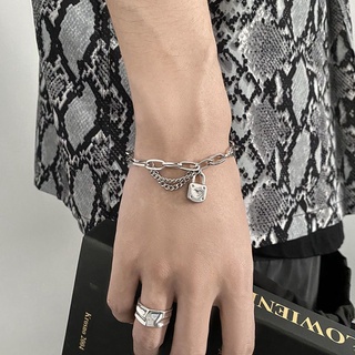 Vòng tay đôi nam nữ ổ khóa trái tim