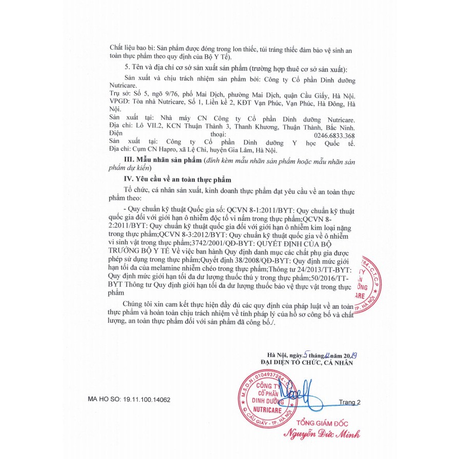 Sữa bột Leanmax Rena Gold 1-900g