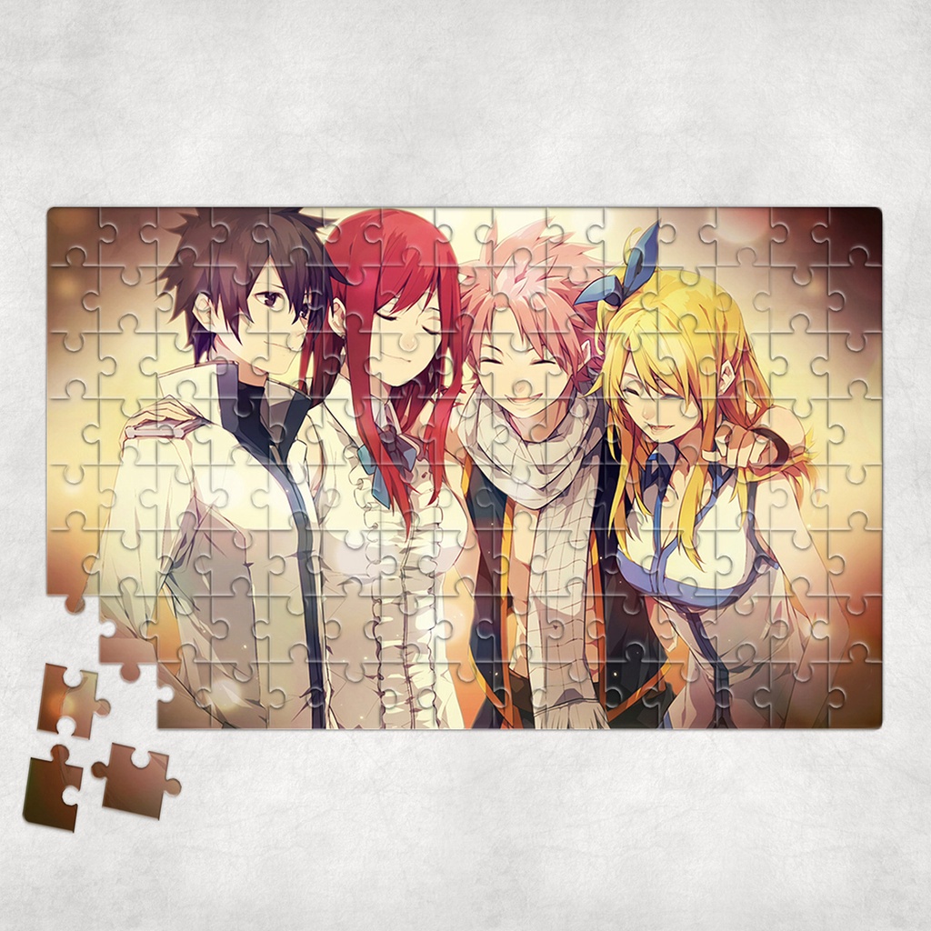 Tranh ghép hình A4, A5 Anime, xếp hình FAIRY TAIL - Mẫu 1