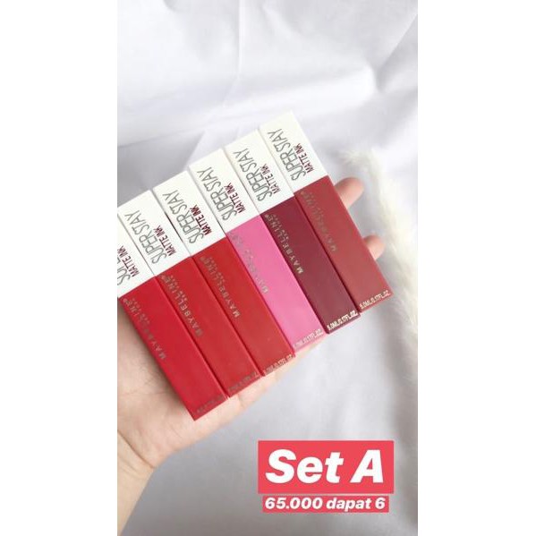 (Hàng Mới Về) Set 6 Thỏi Son Lì Maybelline Màu Sắc Thời Trang