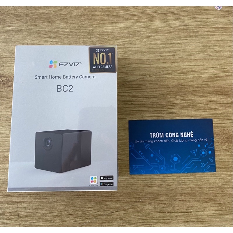 Camera không dây chạy pin 2000Mah , Đàm thoại loa 2 chiều, Siêu nhỏ gọn EZVIZ BC2