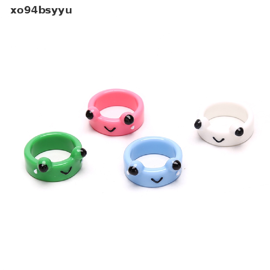 Nhẫn Đeo Tay xo94bsyyu Bằng Đất Sét Polymer Hình Chú Ếch Dễ Thương Cho Nữ
