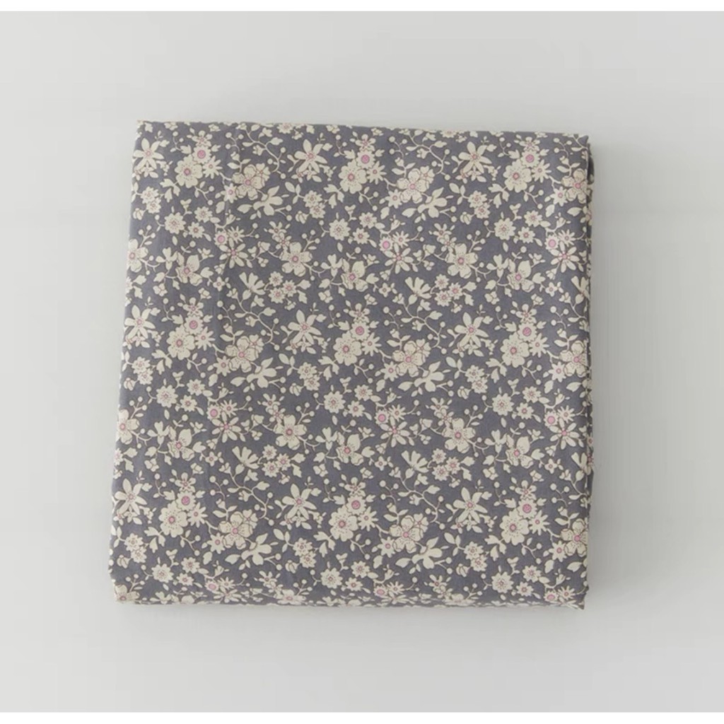 Bộ Chăn Ga Gối cotton lụa 20s Lidaco - Xám trắng